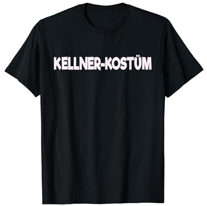 Kellner Kostüm - lustiges Kellner T-Shirt