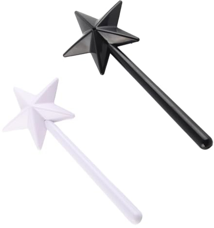 2 Unidades De Varita Dispensadora De Sal, Varita De Salero Y Pimentero, Barra Dispensadora De Especias En Forma De Pentagrama, Recargable, Lindo Salero Y Pimentero, Suministros De Cocina En Blanco