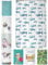 arteneur® - Blaue Fische - Anti-Schimmel Duschvorhang 120x200 - Recycelt mit Öko-Tex Standard 100 - Beschwerter Saum, Blickdicht, Wasserdicht, Waschbar, 8 Ringe