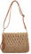 YYW Straw Bag for Women Weave Handmade Single Crossbody Bag with Zipper Beach Bags Bohemian Shoulder Purse for Beach Travel Daily Use-Camel