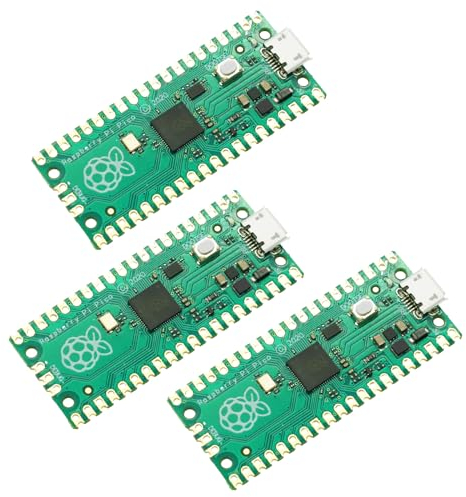 APKLVSR 3 Stück Mikrocontroller Für RPi Pico,Basierend auf dem RPi PICO Dual-Core Arm Cortex M0+ Prozessor unterstützt C/C++/Python