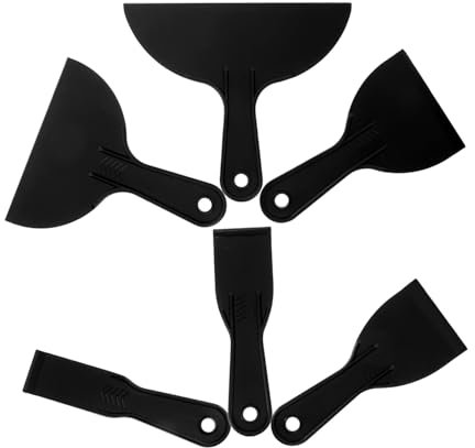 Angoily Ensemble De 6 Grattoirs À Papier Peint Pour Décoller Et Coller Le Papier Peint Lisseur Pour Film Demballage De Voiture Outils De Rénovation Domiciliaire Grattoir En Plastique