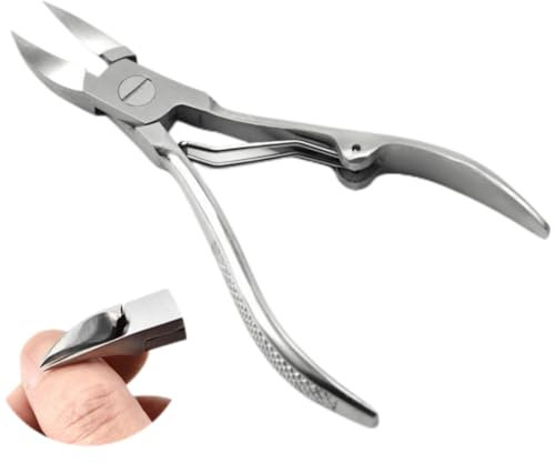 Yuiturt Premium Nagelzange 10,6 cm, Scharfer Edelstahl Nagelknipser für Dicke & Eingewachsene Nägel, Maniküre & Pediküre, Strapazierfähig, Für Damen und Herren