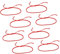 OATIPHO Handgewebtes Rotes Schnurarmband Geflochtene Seil-handgelenkkette Personalisiertes Freundschaftsdekor Rotes Kordel-gewebearmband 8-teiliges Set