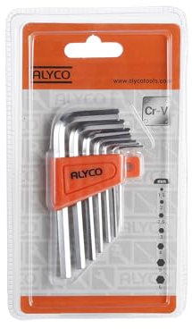 Zarivy Juego de 7 llaves Allen de plástico para montaje y ajuste de tornillos en maquinaria y muebles.