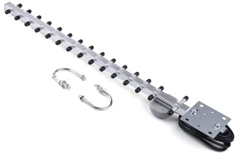 WSOLDMA 4G LTE 25dBi Antenna 791-2690MHz Outdoor Wireless Yagi SMA Male For Router Modem 1.5m/4.92ft (Antenna)