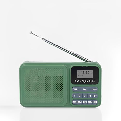 LICAEVEY Solar Powered DAB Digital Radio mit Bluetooth -Lautsprecher - Tragbares AM/FM -Radio, USB -Musikwiedergabe, LCD -Bildschirm, Wiederaufladbarer für Start- und Außenbereiche