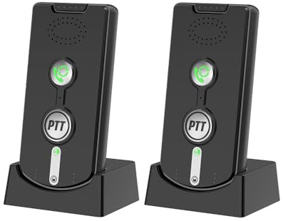 Lot de 2 interphones sans fil pour la maison - Interphones vocaux portables à très longue distance bidirectionnelle bidirectionnelle - Salle de communication