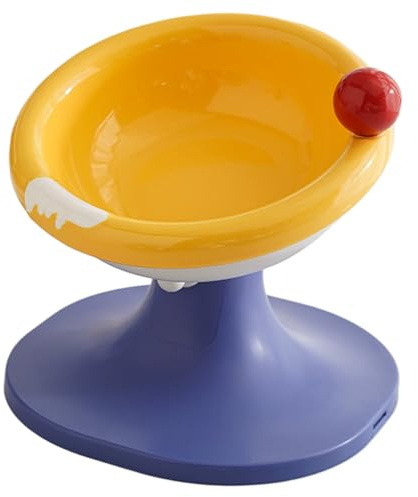 jamgeery Mangeoire automatique pour chats - 60 degrés incliné en hauteur réglable - Bol ergonomique pour chats en céramique - Pour petites races chatons plat alimentation à la maison
