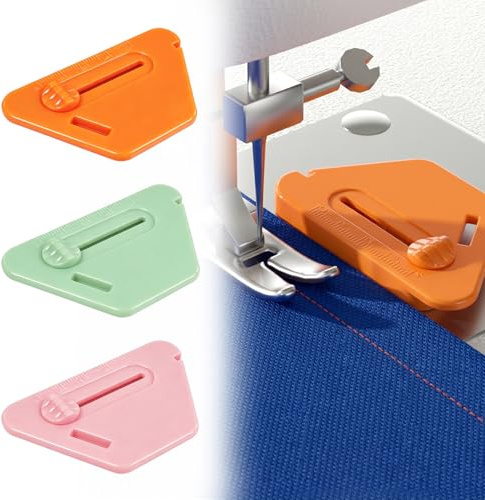 Magnetische Nahtführung Magnetischer Nahtführer,Nahtführung Nähmaschine | 3 Stk Polygonale Magnet Nahtführung mit Skala,Abnehmbares Nähzubehör mit Präzisionsmagneten für präzises,Nähen,Säumen,Quilten