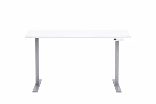 Schildmeyer Schreibtisch Metz mit elektrischer Höhenverstellung 702085, weiß matt, 138 x 60 x 72,7-117,2 cm