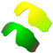 HKUCO Mens Compatible/Replacement Lenses For Oakley Jawbreakers 24K Gold/Emerald Green Sunglasses