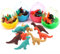 Xrten 24 Stücke Dinosaurier Radiergummi Set,Kinder Mini Tiere Radiergummi für Geburtstag Geschenk