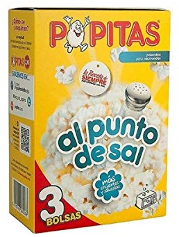 Popitas AL PUNTO DE SAL - Pack 3 Bolsas - 3*100 gramos