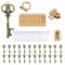ASANMU Regalos para Invitados Boda para Invitados, 24PCS Llave Vintage Abrebotellas Bolsa de Organza Etiqueta de Papel de Estraza Yute Natural para Decoración de Bodas/Baby Shower/Decoración de Mesa