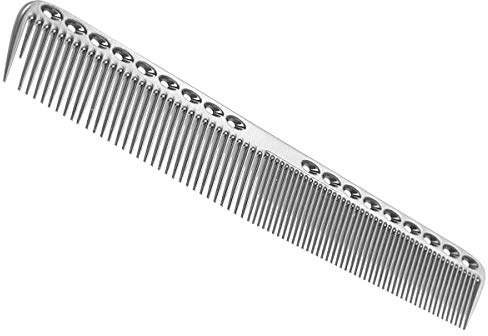 SOONHUA Haarkamm mit Professionellem Kamm Friseur Stahl Raum Aluminium Metall Antistatischer Haarschneidekamm Entwirrungskamm für Haarschneiden Styling & Pflege,für Haare und Bart