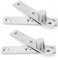 2 Piezas Bisagra Pivotante Puerta, Bisagra Pivotante para Puerta de Hierro Pesada Rotación de 360 Grados, Bisagra de Puerta Oculta de Acero Inoxidable, para Puertas Armario Zapatero Ventana Gabinete