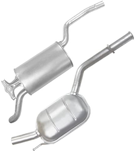 Adamot Auspuffanlage Schalldämpferset Auspuff für Mercedes 200 200D 230 250 W124 2.0D 2.0 i 2.3 2.5 D