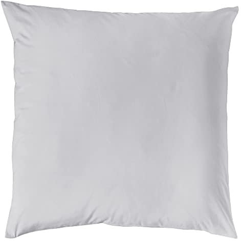 Decoper ® Mako-Satin Kissenbezug aus 100% Baumwolle | Atmungsaktiv & kuschelig weich | Farbe Silber Hellgrau | 1 teilig - 40 x 40 cm