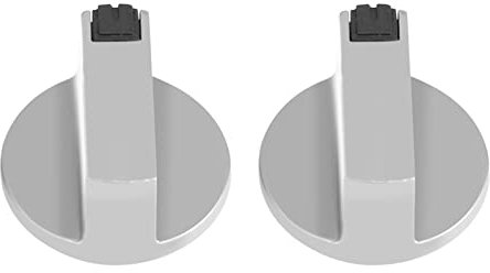 2pcs Control Knobs Burner, 6mm Zinc Alloy Home Kitchen Cooker Knob Belt Magnetic Gas Shoulder Oven Table Cooking Metal Switch Control for Replacement Home