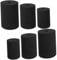 Tofficu 6Pcs Cup Turner Sponges, Black Rotary Sponge Inserts for Tumbler Spinner, Memory Foam for 0.75 Inch Pvc Pipe, 3 Sizes for Diy Cup Making