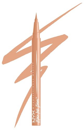 NYX Professional Makeup Epic Ink Eye Liner, Filzstift, Wasserfest, Für präzise Lidstriche, Intensive Farbe und langanhaltender Effekt, Für alle Augenfarben, Vegane Formel, Lil Toasty, 1 Stück