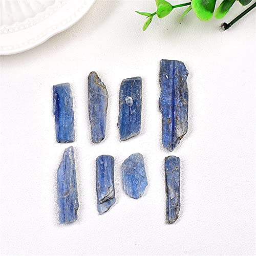 Mineralien 50 g natürlicher Aquamarinkristall, Punktunregelmäßigkeit, rohe Kristalle, Gesteinsprobe, Ornamente, Wohnkultur, Kristalldekoration (Farbe: Tiefblau, Si ( Color : Deep Blue , Size : 100g )