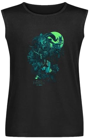 Pan's Labyrinth Horror Drama Sci Fi Movie 1980'S Graphic T-Shirt Tank Tops Sleeveless Black S