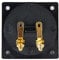 Heavy Duty Subwoofer Terminals Box 4mm Base Plate Reduces Resonances For Clear Sound Output