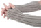 VUCDXOP Winter Gestrickte Handschuhe für Damen, Fingerlose Armstulpen Feinstrick lang Handwärmer Stulpen, Warm Strick Handschuhe Pluswärmer Handstulpen Armwärmer Stulpen für Damen