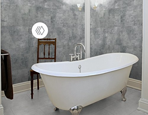 Classen Ceramin VARIO Fliese Kalkputz grau - Format 30/60-4-seitige Mikrofuge - Die echte Alternative zu Naturstein und Fliese - Paket a 3,4m²