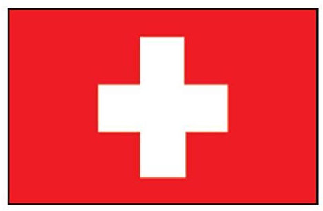 Lalizas Flagge Schweiz Gastlandflagge nautische Länderflagge Fahne, Flaggengröße:30 x 45 cm