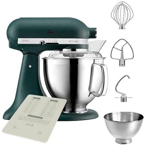 Kitchenaid 5KSM185PSBPP 4.8L Artisan Mixer Pebble Palm, 700022868
