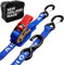 Jetski Spanngurt mit Ratsche, hergestellt in Neuseeland, 2,5 x 20,3 cm, robuster Spanngurt mit schwimmendem PVC-Haken, für Jetskis, Seadoo, Waverunner und PWCs, 0,8 kg Bruchfestigkeit, 1 Gurt, Blau