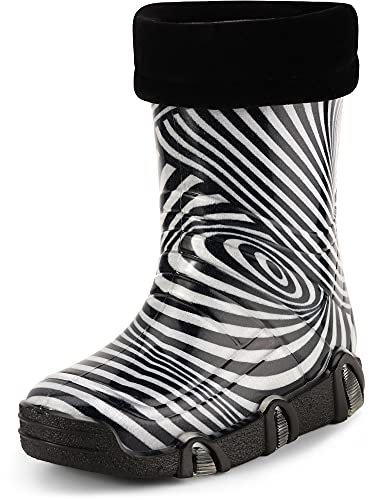 Ladeheid Kinder Mädchen Jungen Gummistiefel Gefüttert Swk2021 (Muster-48, 27/28 EU)