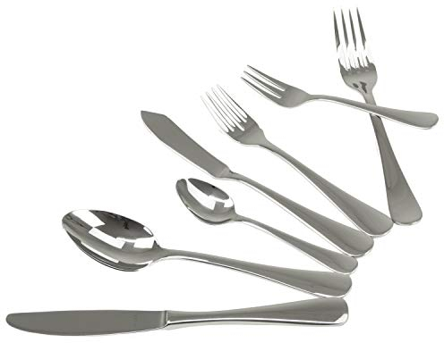 Solex Julia - Cubertería (84 piezas, para 12 personas, incluye cubiertos para pescado)