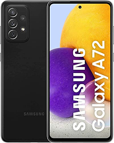 Samsung Galaxy A72 Mobiltelefon, 6,7 Zoll, 256 GB 8 GB RAM, Dual-SIM, entsperrt, internationale Version, Schwarz