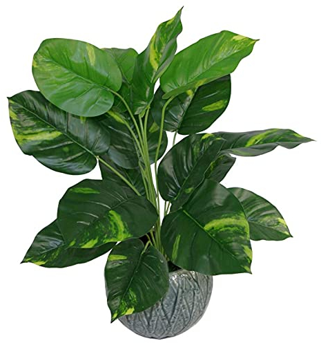 Leaf Design UK - Pianta artificiale realistica di grandi dimensioni, con edera di diavoli in vaso, 60 cm, edera dei diavoli, 60 cm, AZ-FOLIAGE