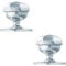 2 PACK | 79mm OCTAGONAL Centre Door Knob - Victorian Polished Chrome Outdoor Handle | Large Centre Door Knob for Front Doors - External Pull Door Knob - Decorative Weatherproof External Handle