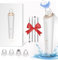 Aspirateur Point Noir Visage, Appareil à Point Noir Professionnel Nettoyant de Pores Vacuum Rechargeable USB avec 3 Modes 4 Têtes pour Extracteur Comédons Boutons Graisse Quatre Outils Inclus (Bleu)