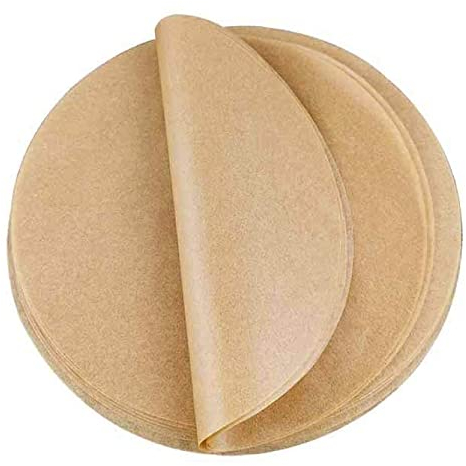 100 Pieces Papier Parchemin Rond, Feuilles de Papier Cuisson, Papier de Cuisson Vapeur, Papier sulfurisé, Papier Vapeur Bambou Parchemin, pour Gâteaux, Barbecues, Poêles, Pâtisseries