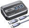 ORICO Hub USB C, hub USB 3.2 GEN 1 vers Lecteur de Carte SD, 5 Ports, avec 0,5m câble et Adaptateur USB A, hub de données 5 Gbps avec Port d'alimentation 5V/2A de Type C pour PC, Ordinateurs Portable