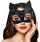 Takmor Cat Woman Maske - Katzen Kostüm für Damen, Fuchs Maske für Karneval, Valentinstag, Maskerade, Party, Nachtclub (Schwarz)