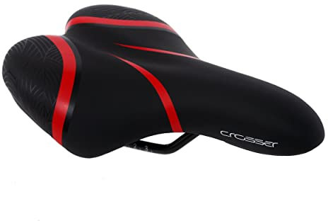 Crosser Kinder Fahrradsattel, Sattel für kinderfahrrad PVC Leder (Kinderfahrradsattel VD732-05)