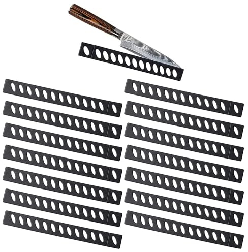 Forreen 15pcs Housse de Protection pour Couteaux de Cuisine,Couteau Gaine Housse Plastique Universelle Housse Protection Couteaux Cuisine pour Protéger la Lame,Noir