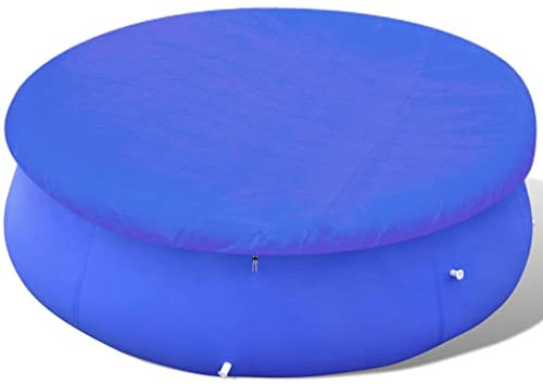 FIRBNUS Abdeckplane für oberirdischen Pool 450-457 cm, Poolabdeckung, Abdeckplane für Unterpool, Abdeckung für Pool, oberirdisch, thermisch, rund