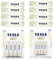 Tesla Gold+ AA + AAA Batteries 8 Pack - With 10 Years Shelf Life - Long Lasting Alkaline Power 4 x AA, 4 x AAA Double A Triple AAA Battery Pack - 1.5V Mignon Lr03 Lr06 Mn1500 Batteries