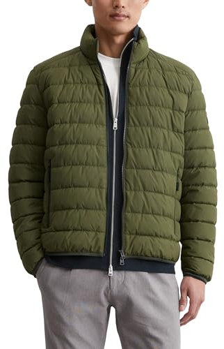 Marc O'Polo Herren Steppjacke mit Stehkragen leicht, Grün (Dried Herb), M