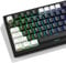 GMKWTL XVX Black and White Keycaps, Shine Through PBT Keycaps Cherry Profile, Custom Key caps Doubleshot 124 Keys Set, Universal Compatiability for 60%, 65%, 75%, 100% Keyboard