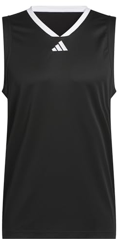 adidas Herren Basketball Legends Tank, Black/White, S